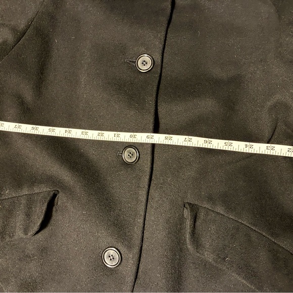 Marvin Richards Long Wool/Cashmere coat. Black size 6 - Picture 9 of 9